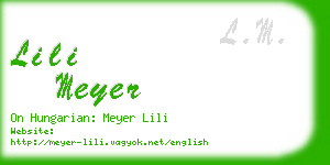 lili meyer business card